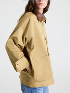 Barn Jacket Combo-Jackets-TWP-Khaki / Bison-XS-Mercantile Portland