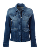 Beale Four Pocket Denim Jacket-Denim-Teleria Zed-Blue-40-Mercantile Portland