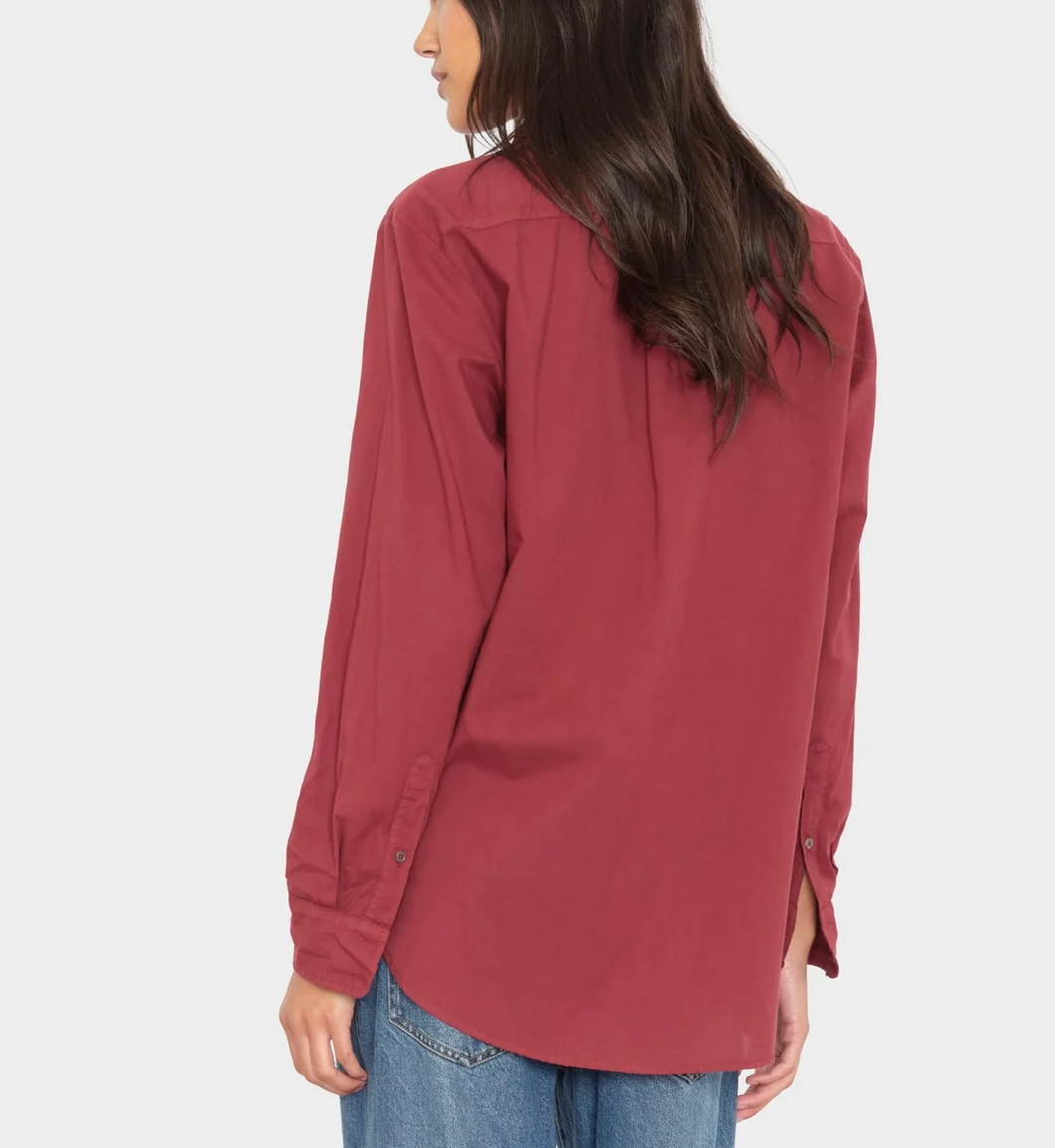 Beau Shirt in Bordeaux-Shirts-Xirena-Bordeaux-XS-Mercantile Portland