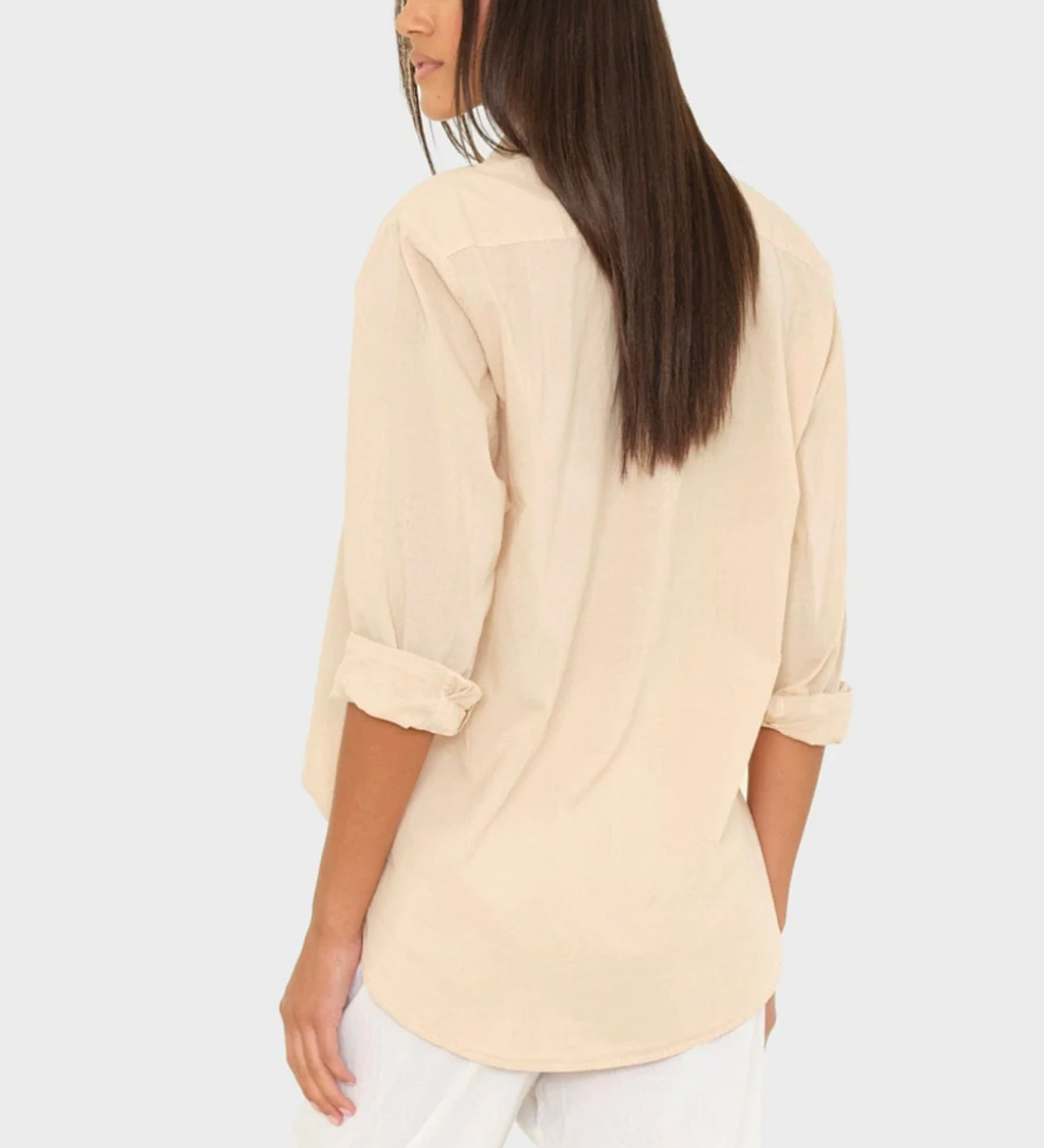 Beau Shirt in Parchment-Shirts-Xirena-Parchment-XS-Mercantile Portland