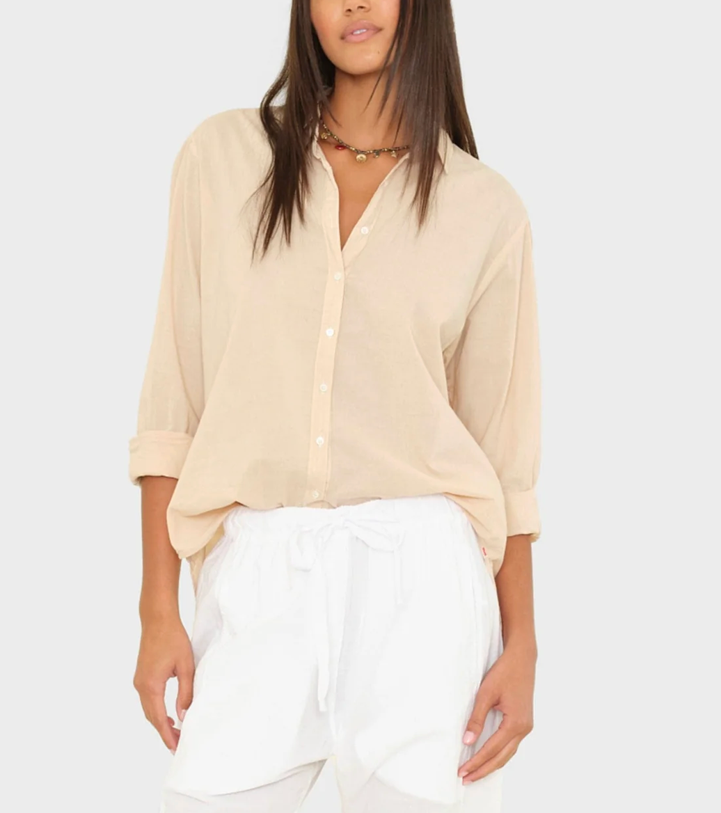 Beau Shirt in Parchment-Shirts-Xirena-Parchment-XS-Mercantile Portland