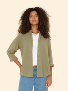 Beau Shirt-Shirts-Xirena-Four Leaf Clover-XS-Mercantile Portland