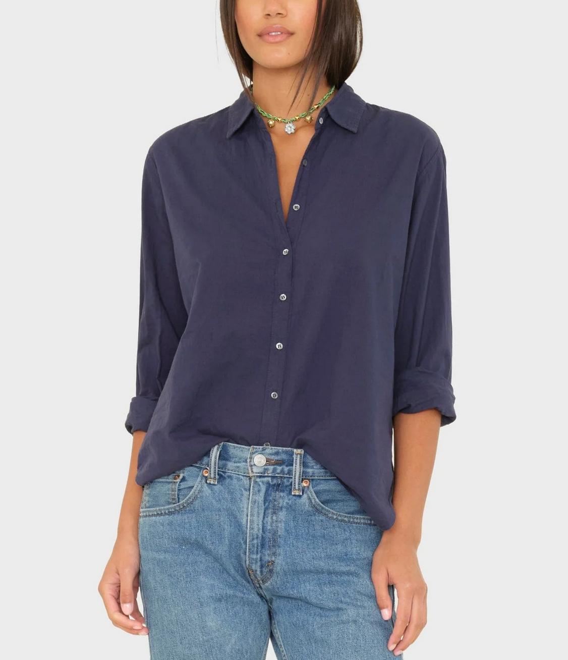 Beau Shirt-Shirts-Xirena-Navy-XS-Mercantile Portland