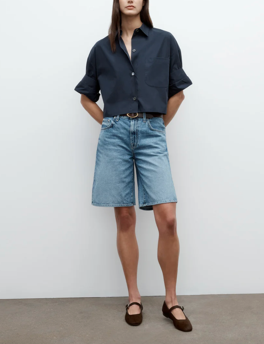 Bennie Short in Vintage Denim-Denim-TWP-Vintage Denim-24-Mercantile Portland