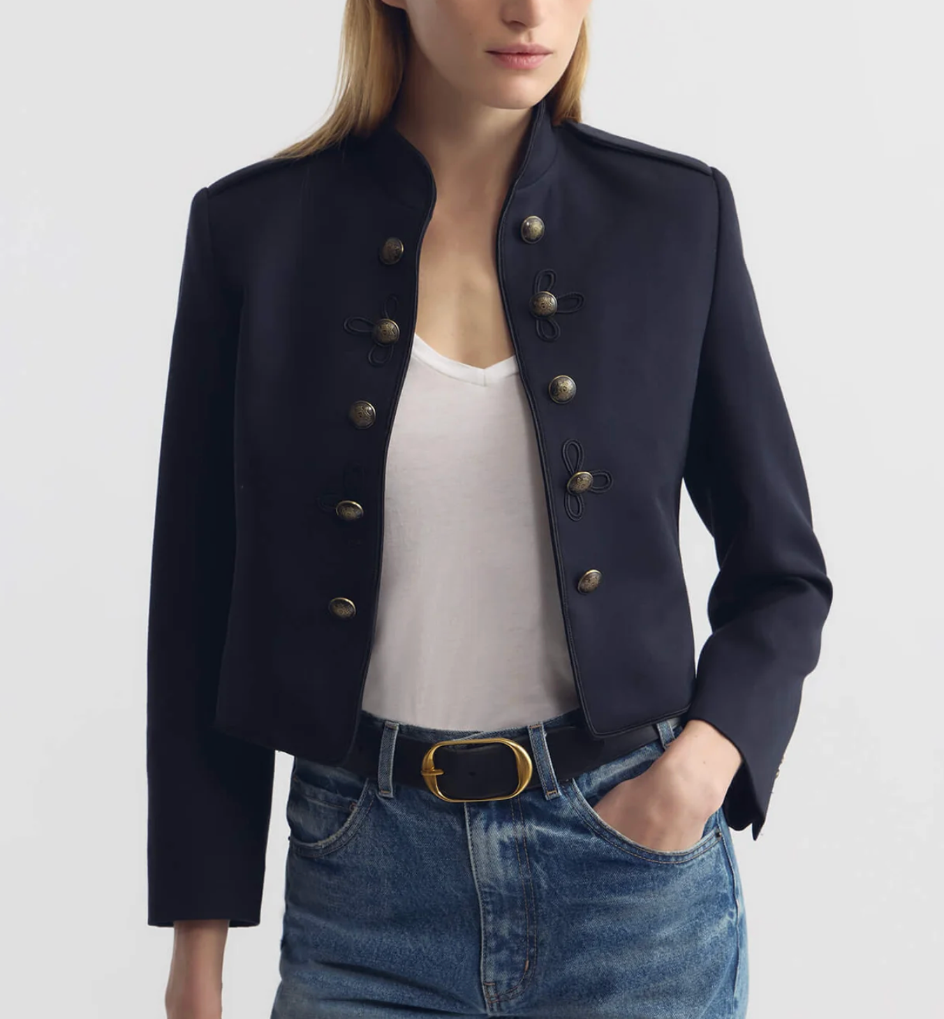 Betsy Wool Jacket-Jackets-Nili Lotan-Midnight-XS-Mercantile Portland