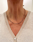 Black Diamond Bead Necklace-Jewelry-Ara Collection-OS-Mercantile Portland