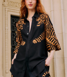 Black Tiger Long Sleeve Shirt-Shirts-Farm Rio-Black-XS-Mercantile Portland