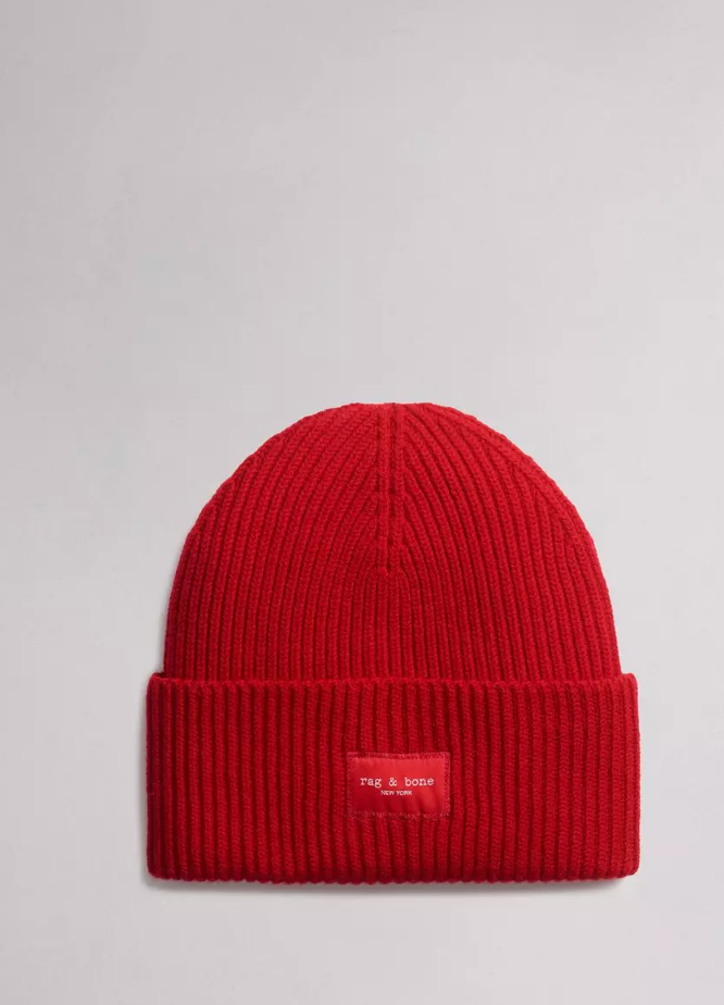 Blake Beanie-Accessories-Rag & Bone-Red-OS-Mercantile Portland