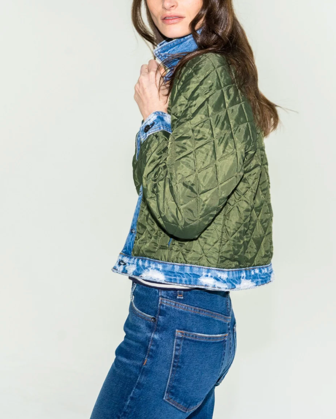 Bleecker Street Liner Jacket in Blondie-Jackets-ASKKNY-BLONDIE-XS-Mercantile Portland