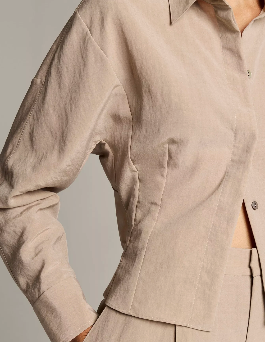 Blouson-Back Shirt Jacket-Shirts-Vince-Dried Blossom-0-Mercantile Portland