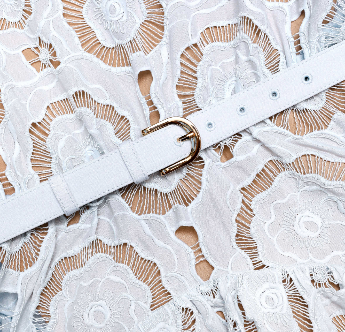 Blue Fine Lace Midi Dress-Dresses-Self Portrait-Blue Lace-0-Mercantile Portland