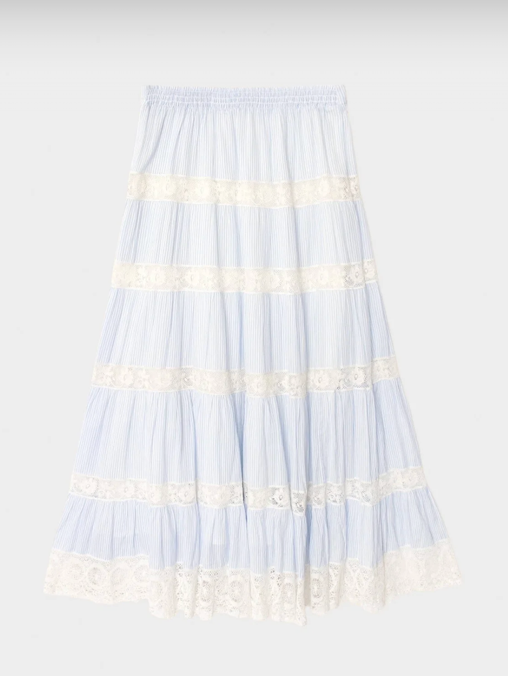 Blue White Stripe Amore Skirt-Clothing-Xirena-Blue White Stripe-XS-Mercantile Portland