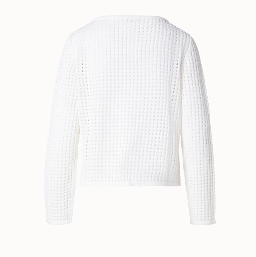 Boat Neck Sweater-Clothing-Akris Punto-Cream-0-Mercantile Portland