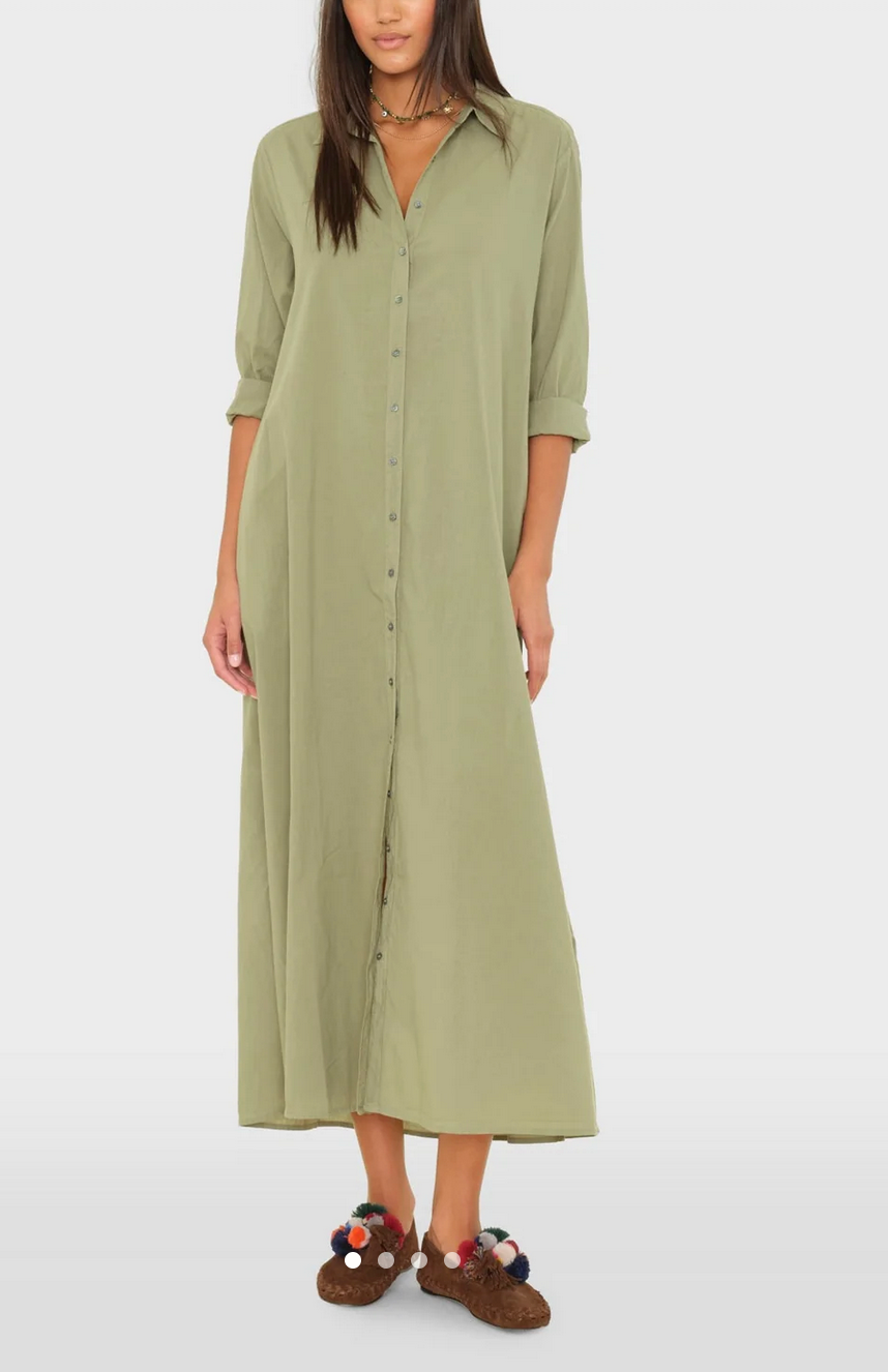 Boden Dress in Dark Seagrass-Dresses-Xirena-Dark Seagrass-XS-Mercantile Portland