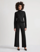 Boiled Wool-Cashmere Beekman Pant-Clothing-Lafayette 148-XS-BLK-Mercantile Portland