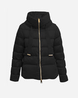 Sateen Nylon Puffer Jacket with Grosgrain Detail-Herno-Mercantile Portland