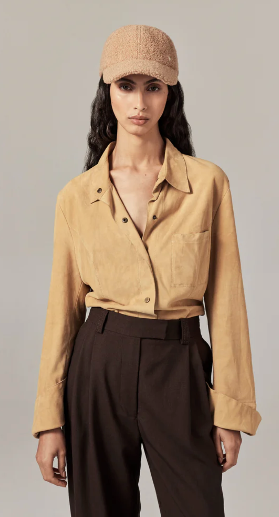 Bower Wool Blend Cap-Hats-Helen Kaminski-XS-Camel-Mercantile Portland