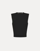 Boxy Top in Stretch Crêpe Cady-Tops-Forte Forte-Black-0-Mercantile Portland