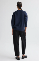 Boy Crewneck Sweater in Selvedge-Sweaters-TWP-Selvedge-XXS-Mercantile Portland