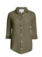 Boyfriend Top in Army-Shirts-FELICITE-Army-1-Mercantile Portland