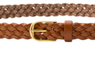 Braided Jane Belt in Cognac-Belts-Nili Lotan-Cognac-65-Mercantile Portland