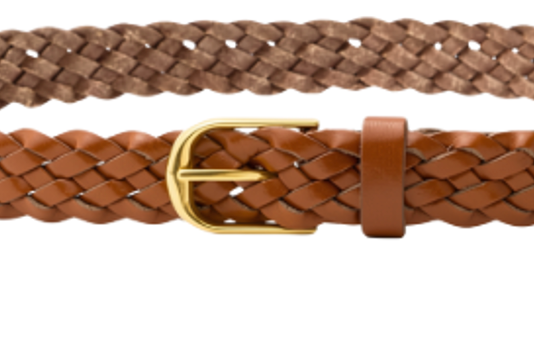 Braided Jane Belt in Cognac-Belts-Nili Lotan-Cognac-65-Mercantile Portland