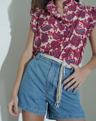 Brenna Top-Tops-Xirena-Electric Red-XS-Mercantile Portland