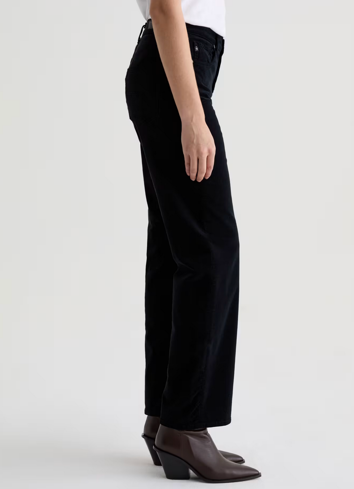 Brinley Corduroy in Super Black-Clothing-AG Jeans-Super Black-25-Mercantile Portland