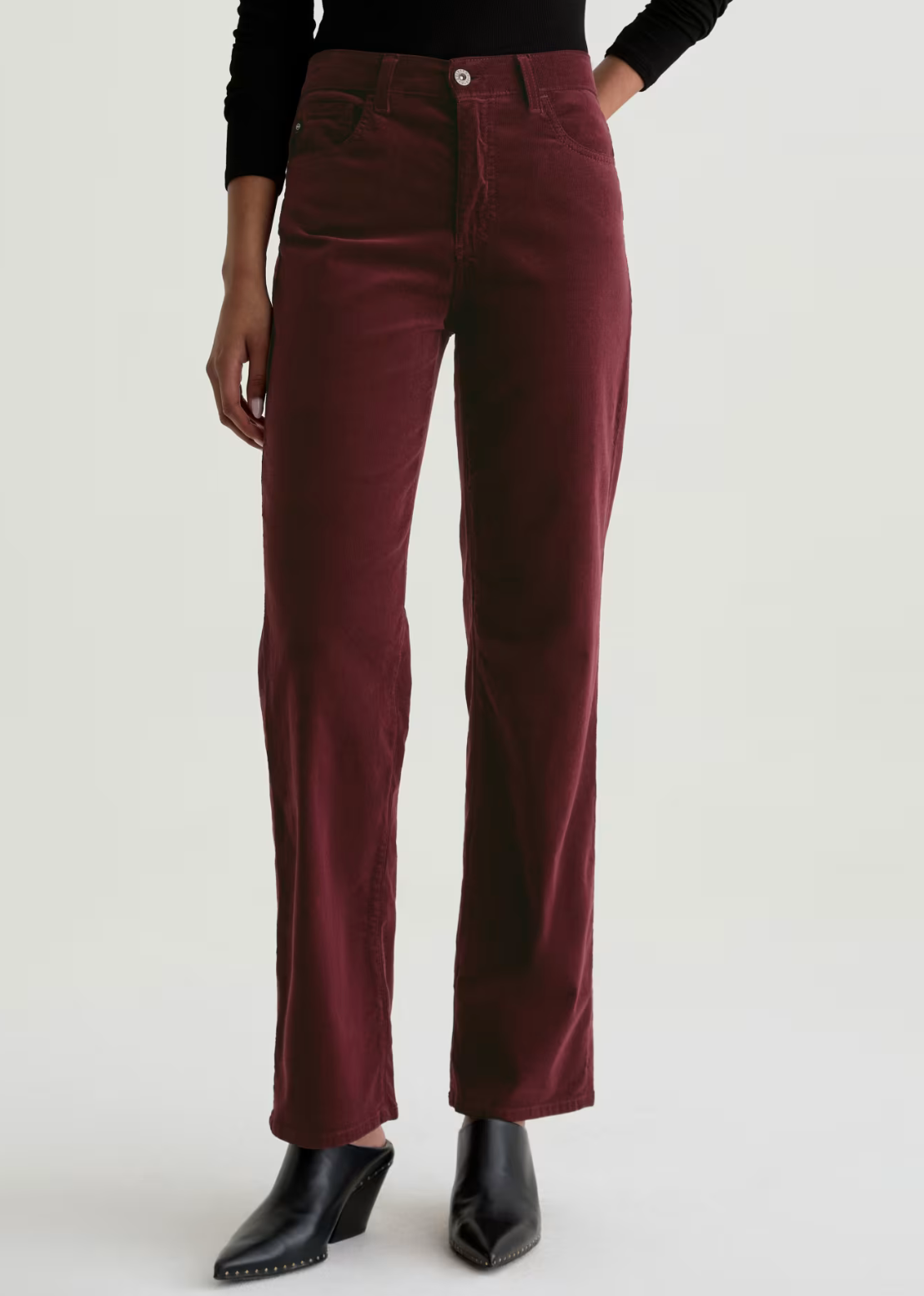 Brinley Corduroy in Winery-Clothing-AG Jeans-Winery-26-Mercantile Portland