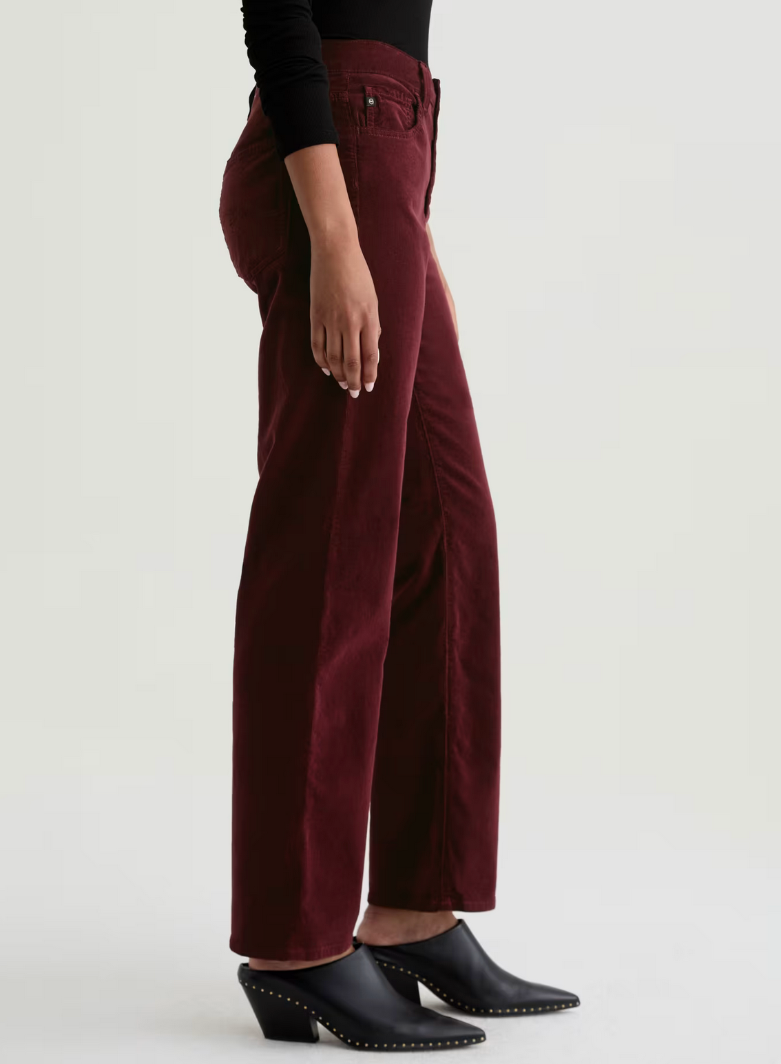 Brinley Corduroy in Winery-Denim-AG Jeans-Winery-26-Mercantile Portland