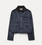British Cropped Jacket in Night-Jackets-Forte Forte-Night-0-Mercantile Portland
