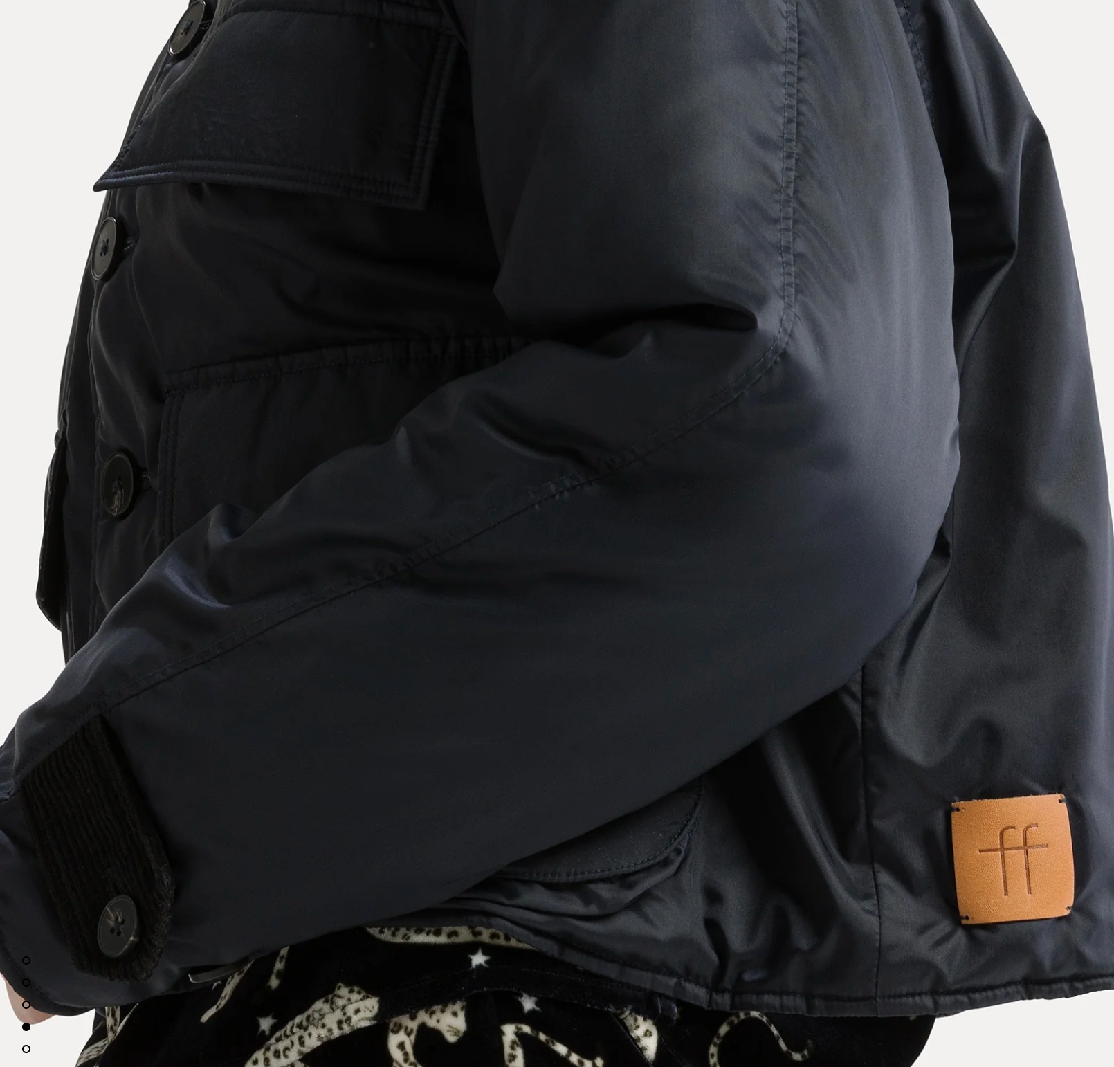 British Cropped Jacket in Night-Jackets-Forte Forte-Night-0-Mercantile Portland