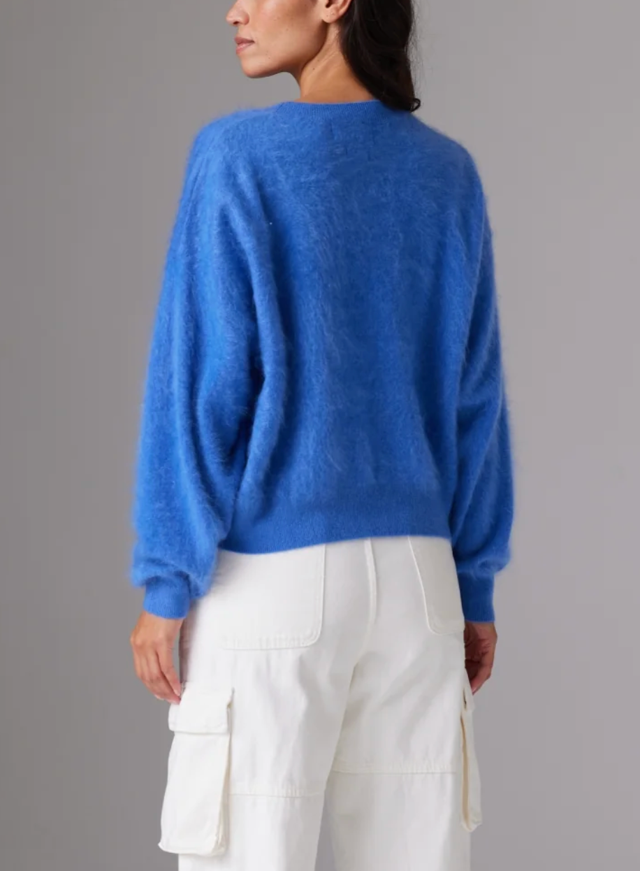 Brushed Mira Crew-Sweaters-Colorush-Azure-0-Mercantile Portland