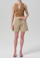Brynn Drawstring Short-Clothing-Citizens of Humanity-Hempseed-25-Mercantile Portland
