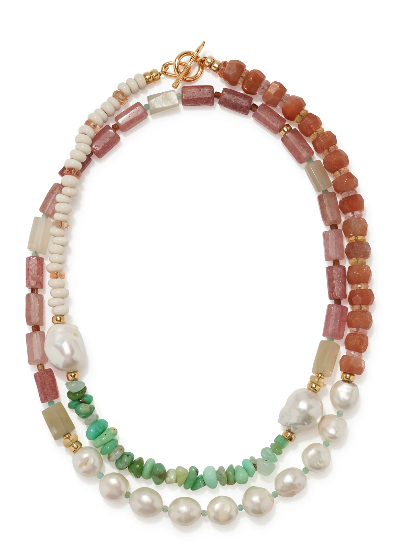 Cabana Necklace in Cactus Rose-Jewelry-Lizzie Fortunato-Multi-OS-Mercantile Portland