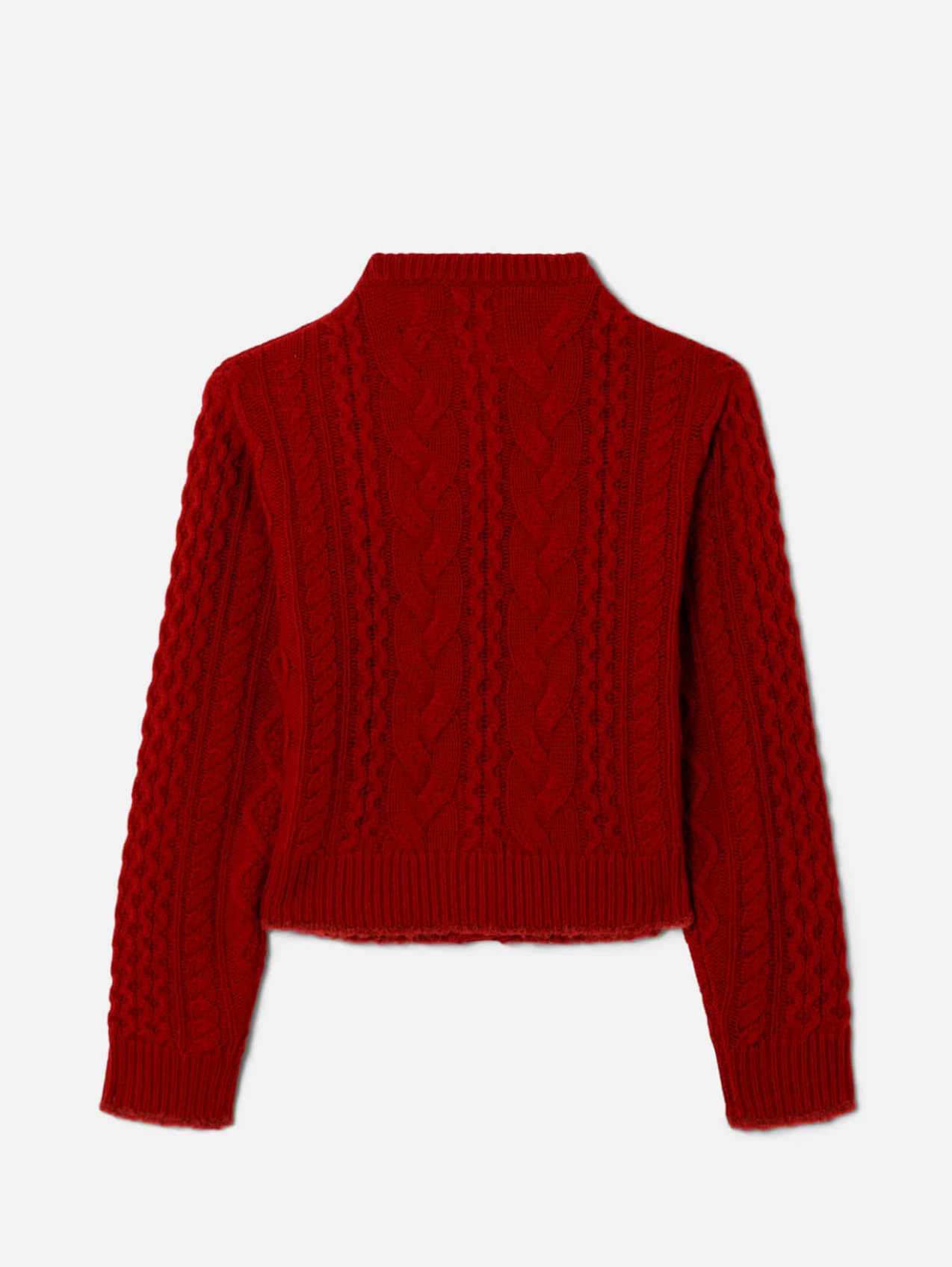 Cable Cardigan in Rosso-Sweaters-Re/Done-Rosso-XS-Mercantile Portland