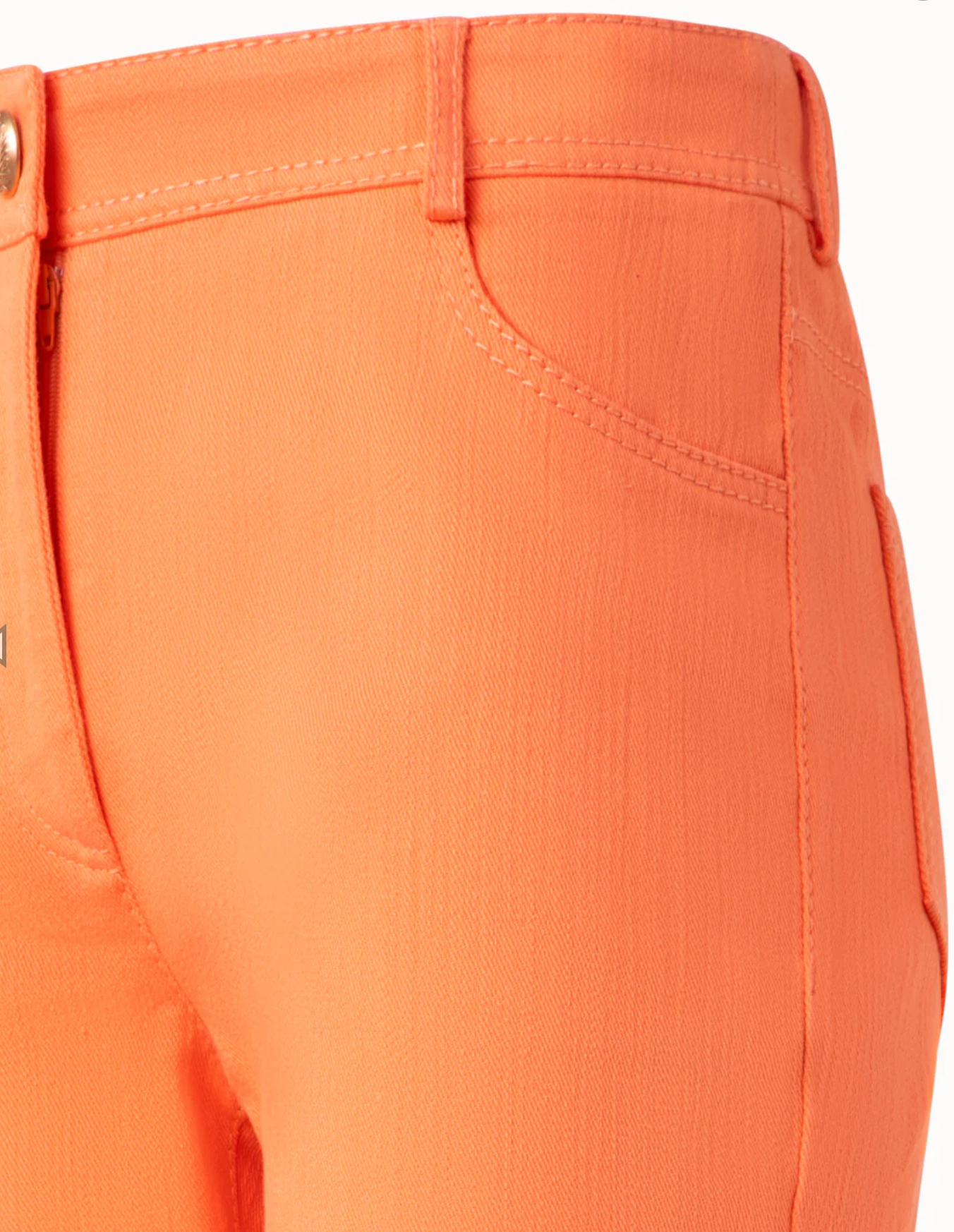 Cali Stretch Denim Bootcut Jeans-Pants-Akris Punto-Orange-2-Mercantile Portland