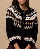 Calista Fair Isle Cardigan-Clothing-27 Miles-Black-XS-Mercantile Portland