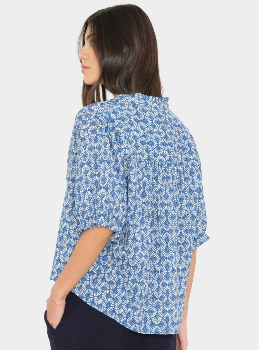 Cam Top in Cobalt Shell-staging-Xirena-Cobalt Shell-XS-Mercantile Portland