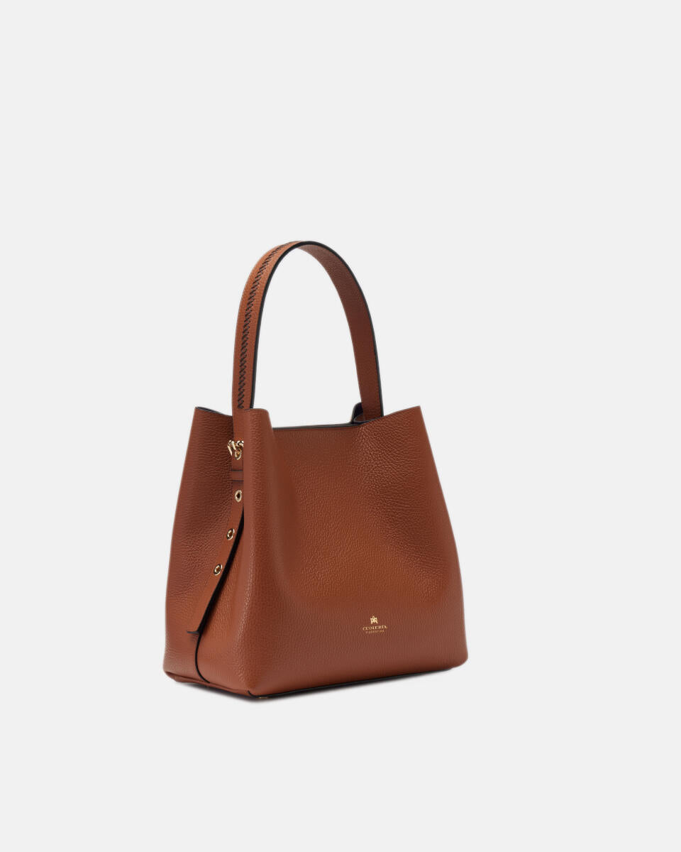 Candy Bucket Bag in Caramel-Accessories-Cuoieria Fiorentina-Caramel-OS-Mercantile Portland