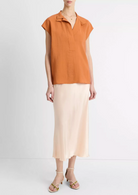 Cap-Sleeve Blouse-Clothing-Vince-Dusk Ember-XXS-Mercantile Portland