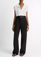 Cap-Sleeve Blouse-Clothing-Vince-Off White-XXS-Mercantile Portland