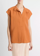 Cap-Sleeve Blouse-Clothing-Vince-Dusk Ember-XXS-Mercantile Portland