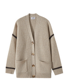 Cara Cashmere Cardigan-Sweaters-27 Miles-Oatmeal-XS-Mercantile Portland