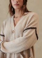 Cara Cashmere Cardigan-Sweaters-27 Miles-Oatmeal-XS-Mercantile Portland