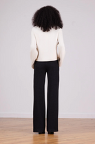 Carla Pant in Charcoal-Pants-AVENUE MONTAIGN-Charcoal-4-Mercantile Portland