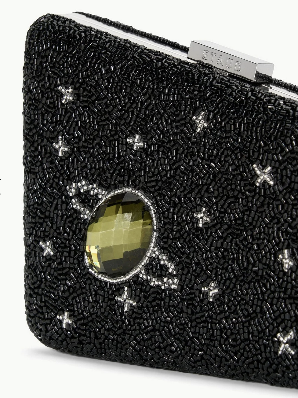 Carmella Beaded Clutch-Accessories-Staud-Black Celestial-OS-Mercantile Portland