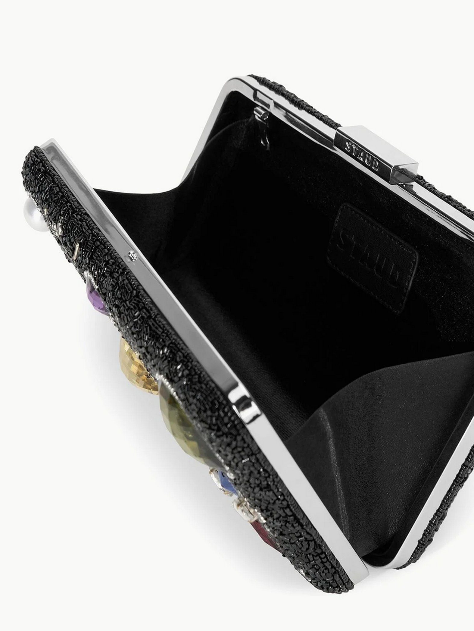 Carmella Beaded Clutch-Accessories-Staud-Black Celestial-OS-Mercantile Portland