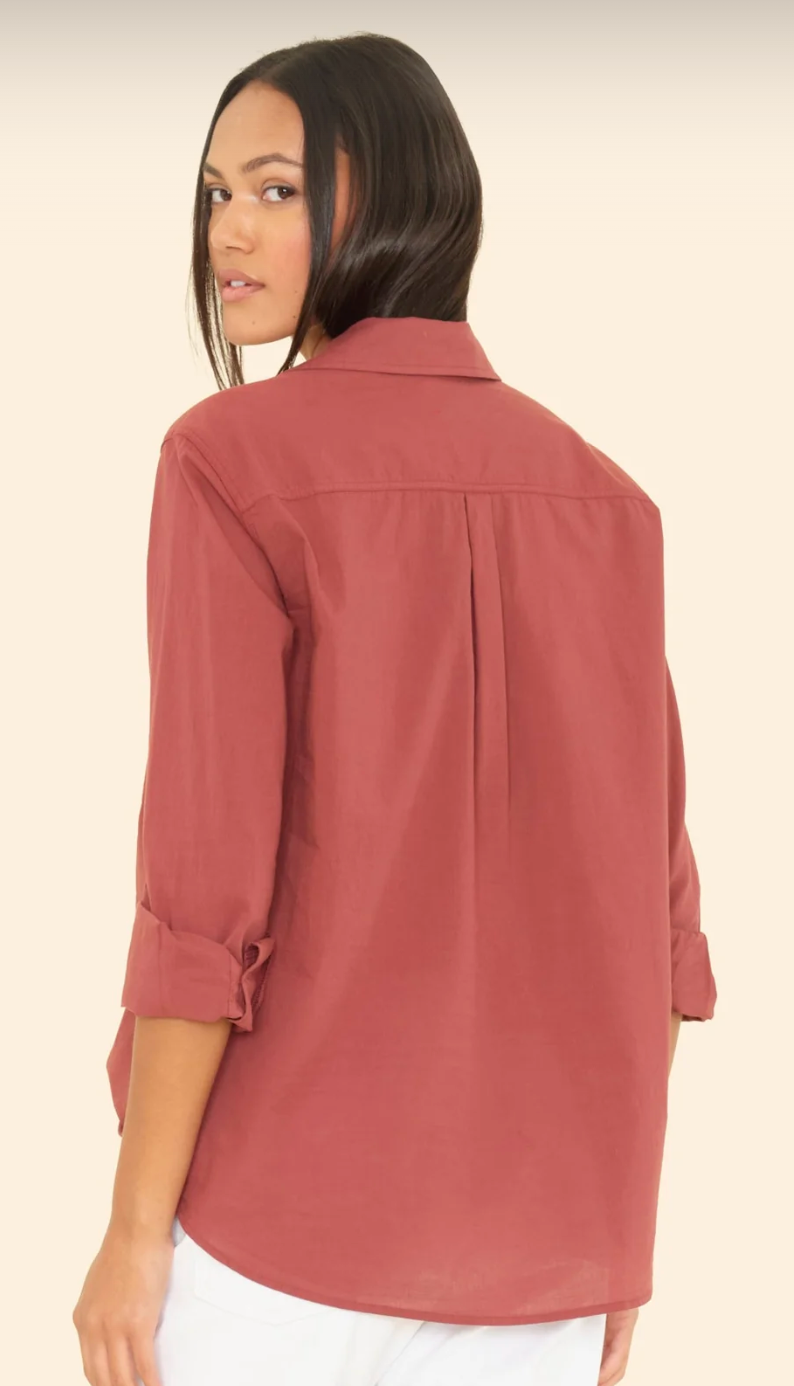 Caroline Shirt (in more colors)-Clothing-Xirena-Russet Brown-XS-Mercantile Portland
