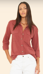 Caroline Shirt (in more colors)-Clothing-Xirena-Russet Brown-XS-Mercantile Portland